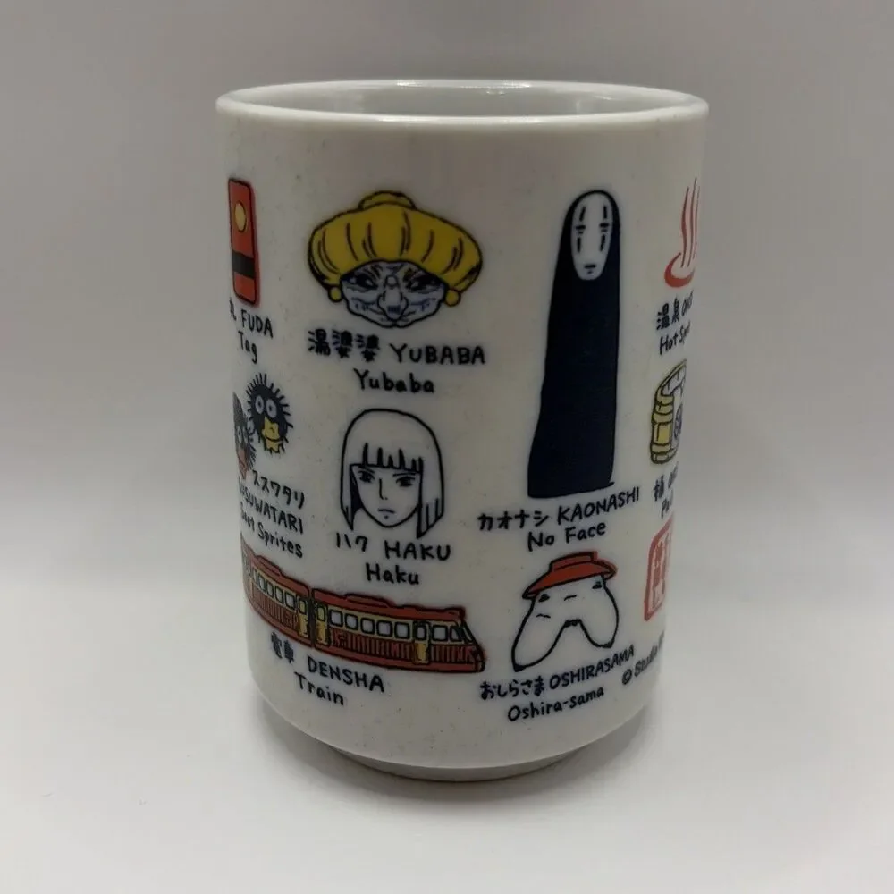 Studio Ghibil Spirited Away YUNOMI Japanese Tea Mug Cup - Made In Japan